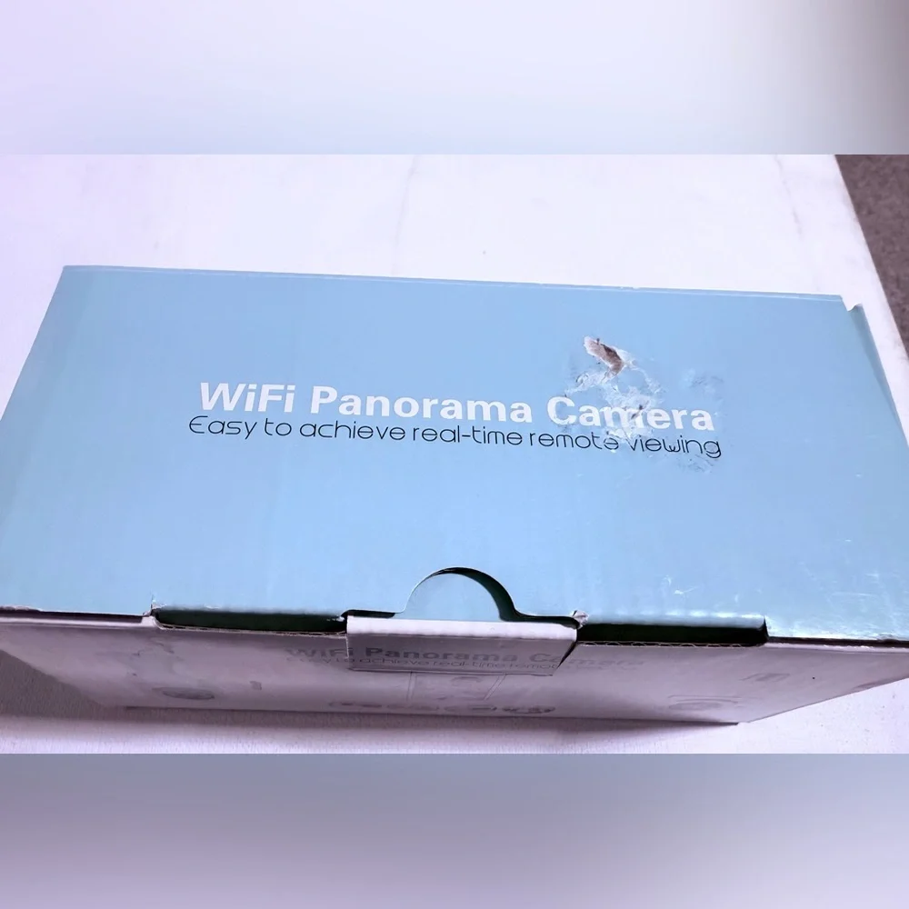 WiFi Panorama Camera - Sleek White Design